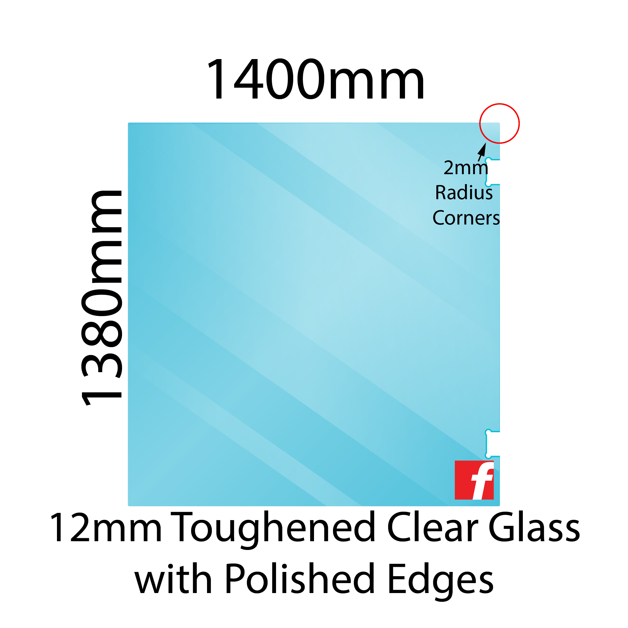Hinge Panel (Atlantic/Polaris) 1380 x 1400mm